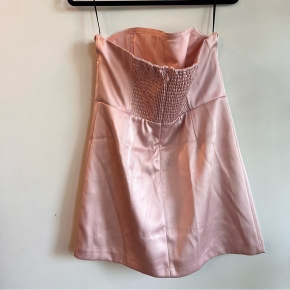 H&M Strapless Mini Pink Dress - Size L NWT - Picture 3 of 3
